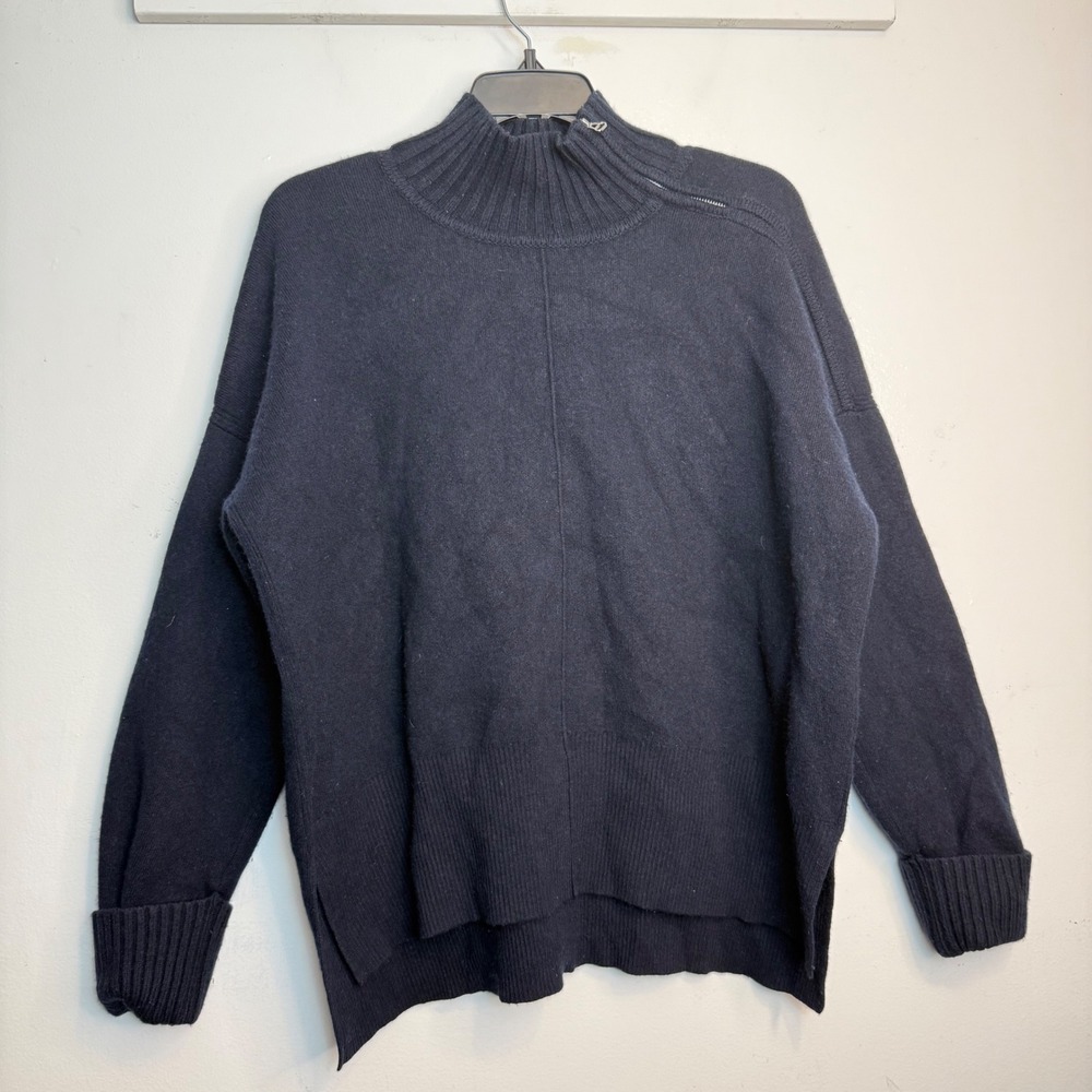 CLUB MONACO Cashmere blend Turtleneck zipper blue size S